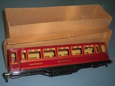 ( 4191)  Märklin Spur 1 top Wagenkasten mit Karton 1888 1886 Mitropa Schlafwagen