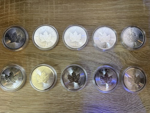 10x silber maple leaf - 1,