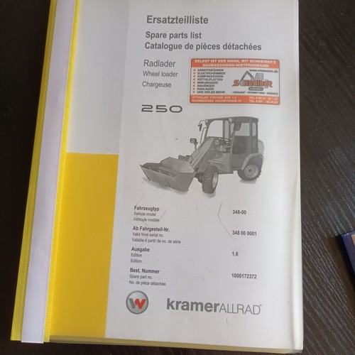 Kramer 250 ersatzteilliste - 250,