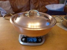 Mauviel,Gourmet-Koch,Kupfer/Edelstahl-Topf m.D.Gesamt2672g,ca.24/8,5cm,D./Höhe