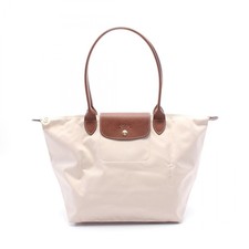 Longchamp Le Pliage Original L Schultertasche Tasche Canvas Leder Beige...