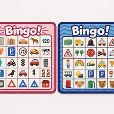Bingo Spiel Kinder Fahrzeuge