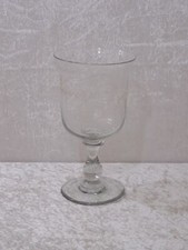 Antikes XL Pokalglas Kelch Schliffdekor Trauben Handmade Vintage um 1860 - 22 cm