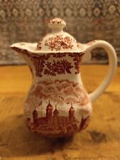 Wedgwood Royal Homes of Britain Rot Kaffeekanne Kanne 0,33 Liter