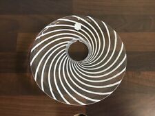 Hansa Murano Glasschale, 190mm, zu 5609210178, Spirale Bianca, Rarität, Cenedese