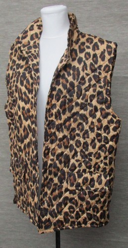 Damen weste leopard 100 -  damen, 100%