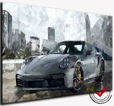 PORSCHE 911 TURBO LEINWAND