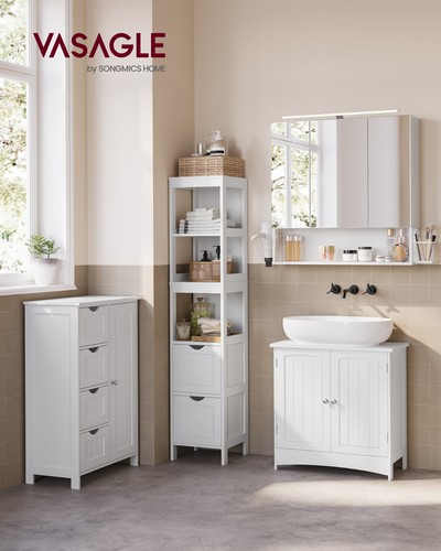 Vasagle spiegelschrank bad - spiegelschrank, mit