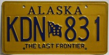 Alaska Nummernschild USA