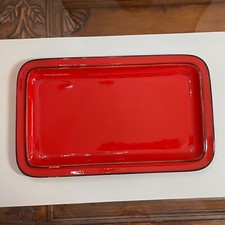Flammfest Flame Red Platter