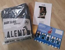 ** LALENI Tragetuch Baby sling Wickel Kreuztrage grau anthrazit Neuwertig **