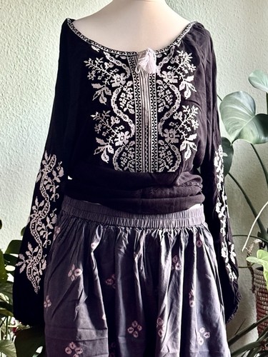 Bluse baumwolle stickerei - bluse,