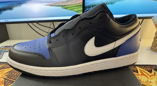 Air jordan low black royal - black,