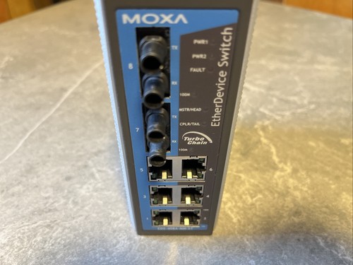 Hutschienen lwl switch moxa - lwl,