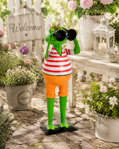 Lustige metall frosch mit - 🐸,