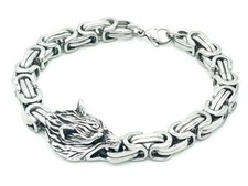 Wolf Armkette Edelstahl Celtic