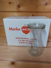 6 Stück Weck ®  Gläser 1/4