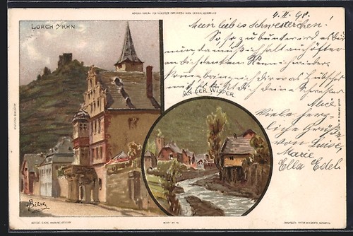 Künstler biese lorch - künstler-ak, /