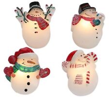 ELAMBIA -60 % Longlife 350h Brenndauer Schwimmkerzen Winter-Motive Timer 4-tlg.