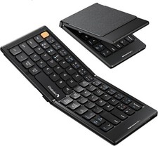 ProtoArc Faltbare Kompakte Tastatur QWERTZ, XK04 Mini Tragbare Bluetooth-Tast...