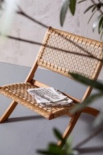 KARE Klappsessel Loungesessel Copacabana Massivholz Akazie Flecht- Rattanoptik