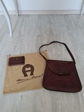 Vintage Etienne Aigner Leder Handtaschen Set mit Portemonnaie und Beutel TOP