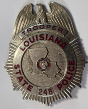 ORIGINAL Badge HIGHWAY PATROL State Police LOUISIANA Trooper Polizei Abzeichen