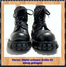 Herren Stiefel schwarz Größe