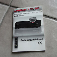 Bedienungsanleitung für LogiSat 1100HD Ditaler Sat-Receiver Deutsch 67 Seiten