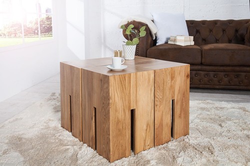 Beistelltisch holz wildeiche - beistelltisch,