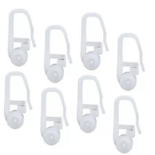 50stk Gardinen Gleiter Häkchen Haken für Ikea Kvartal Schiebegardine Weiß NEUE