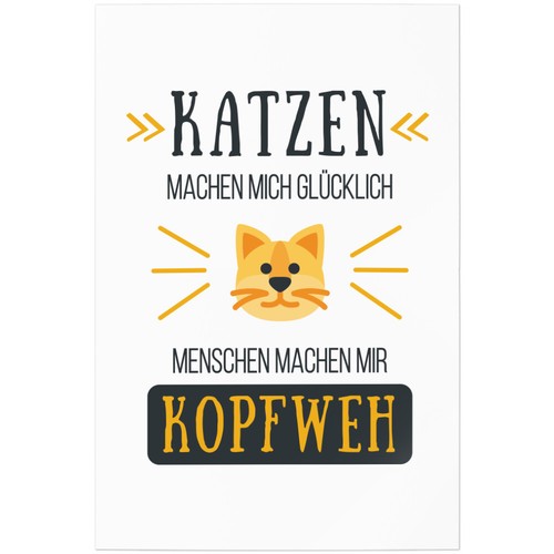 Katzen machen mich glücklich
