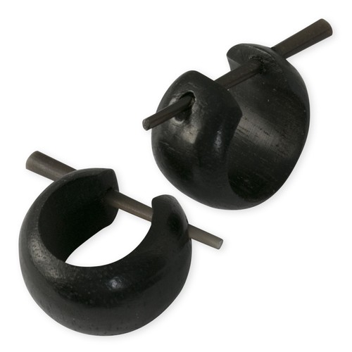 Ebenholz ohrringe mini - mini, creolen