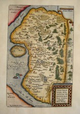 Dithmarschen Busum Helse Marne Pahlen Efde Kupferstich Landkarte Ortelius 1579 1