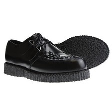 Boots and Braces Creeper New Schwarz Schuhe Creepers Leder Black Neu Halbschuhe