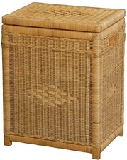 Rattan Wäschekorb Deckeltonne