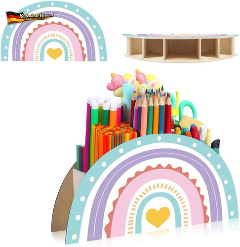 Kinder stiftehalter regenbogen - kinder,