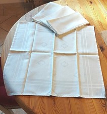 Stoffservietten, 4 Stück, Baumwolle, ca.49 X 49cm,weiss