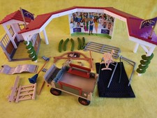 Schleich Konvolut Ergänzung Ersatzteile Reiterhof Reitturnier Stall Pferdewagen