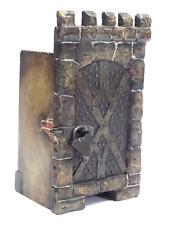 alte Holz Spardose Sparbüchse Burg Verlies Ritter Turm Kerker Rapunzel um 1920