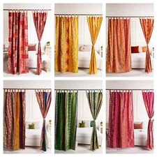 2 Stück Indischer Alter Sari