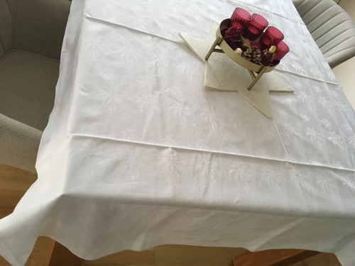 Tischdecke baumwolle damast - tischdecke,