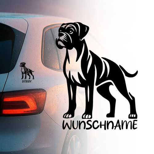 Auto aufkleber boxer hund - boxer, |