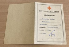 Deutsches Rotes Kreuz Mitgliedskarte Kreisverband Recklinghausen Ortsverein Marl