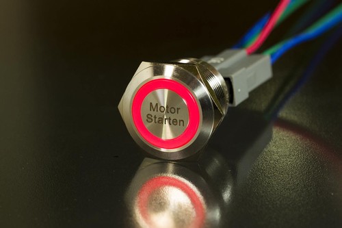 Led starterknopf rot start - led,