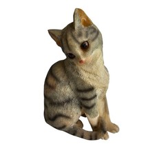 Gilde Katze grau sitzend 16 cm