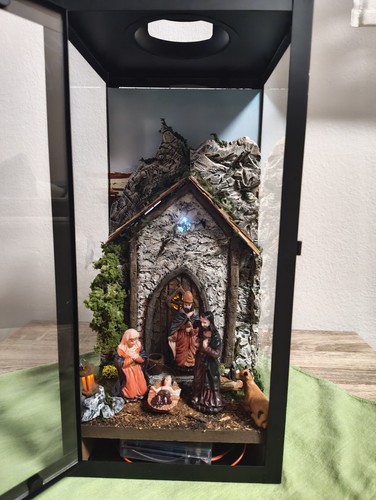 Weihnachtskrippe schwarze