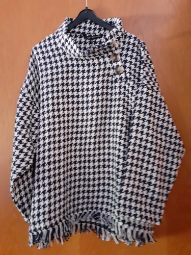 Pulli mit hahnentrittmuster - pulli,