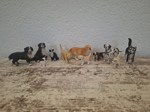 Schleich set hunde - hunde, katzen