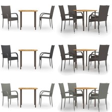 Gartenmöbel Set Gartengarnitur Sitzgruppe Sitzgarnitur Esstisch mit Gartenstuhl